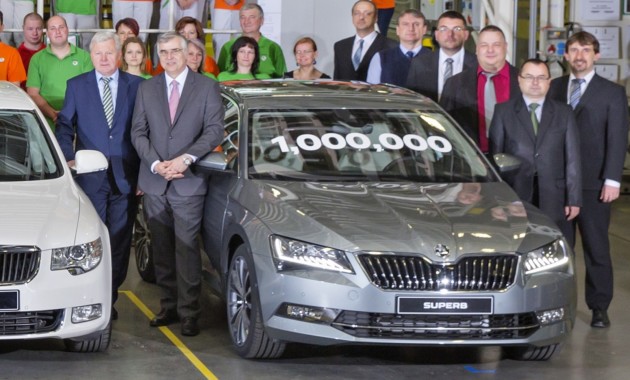 Миллионный Skoda Superb сошел с конвейера