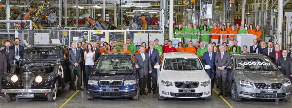 Миллионный Skoda Superb сошел с конвейера
