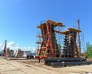 Строительство последней опоры моста через Волгу началось в подмосковной Дубне