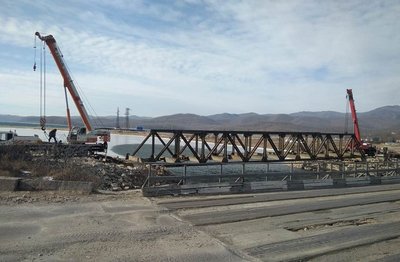 Временный мост к Преображению в Приморье откроют на следующей неделе