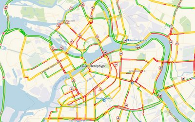 Вечером в Петербурге ожидаются 8-балльные пробки