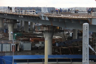 Первый этап капремонта Большого Москворецкого моста в Москве завершится к маю