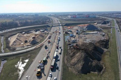 Начался второй этап реконструкции северного участка КАД Петербурга