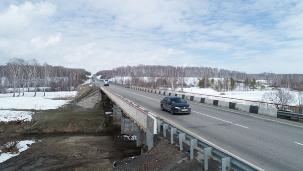 Начался капремонт моста через Большую Речку на трассе Р-256 Чуйский тракт в Алтайском крае
