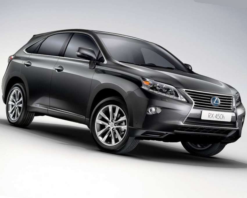 Цены на Lexus RX 270, RX 350 и RX 450h 2013 в России