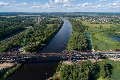 На ЦКАД-3 в Подмосковье сомкнули мост через канал им. Москвы правого направления