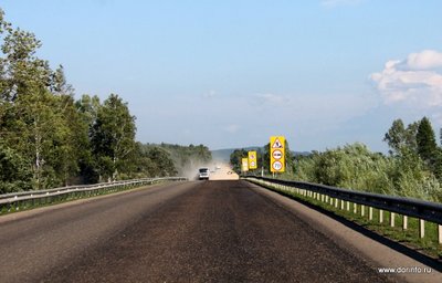 На трассе Р-132 на обходе Калуги ограничено движение из-за ремонта моста