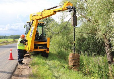 На участке трассы Верея - Вышегород в подмосковном Наро-Фоминске обновили покрытие по БКАД