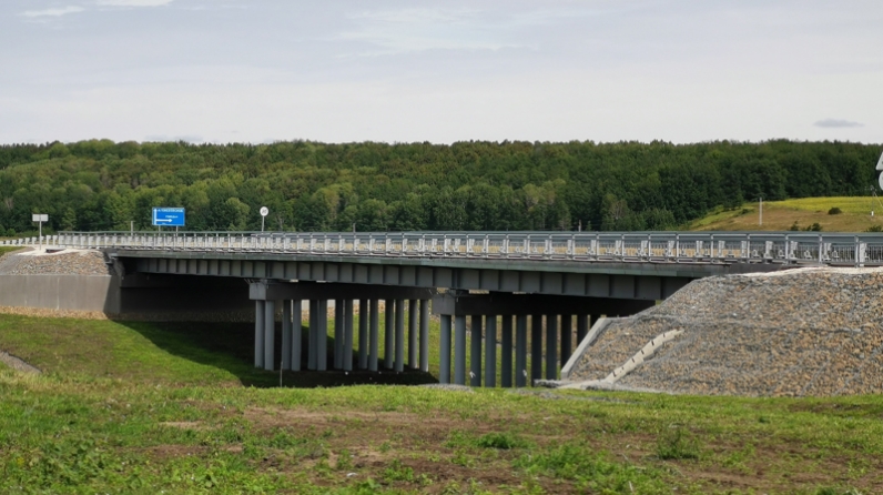 Завершена реконструкция моста через реку Актай в Татарстане