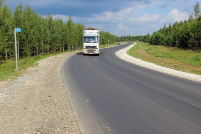 Еще один участок автодороги Ува - Вавож отремонтировали по БКАД в Удмуртии