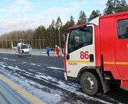 На трассе М-11 в Ленобласти прошли учения по ликвидации последствий ДТП