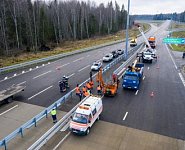 На трассе М-11 Нева в Тверской области прошли учения по ликвидации последствий ДТП