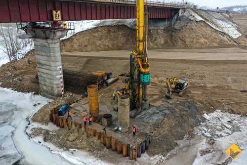 Началось устройство фундамента моста через Сок в Самарской области