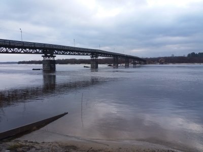 Ледоход разрушил опору моста через реку Унжу в Костромской области