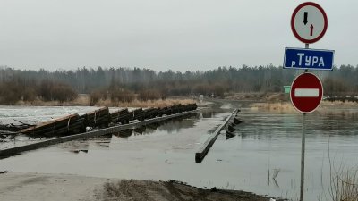 Семь низководных мостов подтоплены в Свердловской области